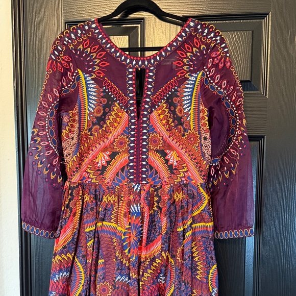 Anthropologie Dresses & Skirts - Anthropologie Purple and Multicolor Maxi Dress Sz 10